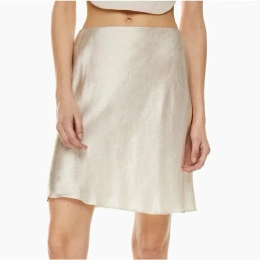Aritzia Babaton Cream A-Line Skirt 00